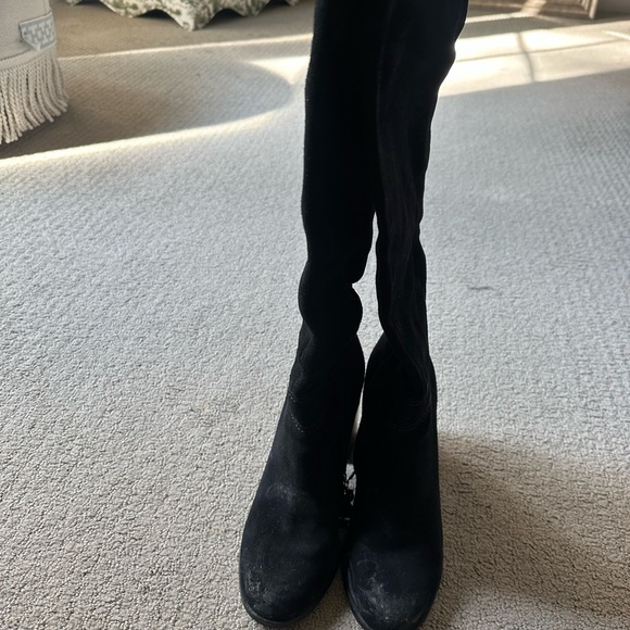 Steve Madden Novela Black Over the Knee Boots - Picture 3 of 7